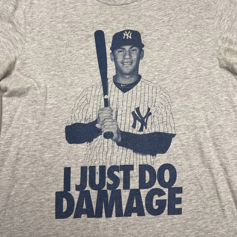 Nike MLB New York Yankees Torres #25 I Just Do Damage T Shirt Adult Large Tee